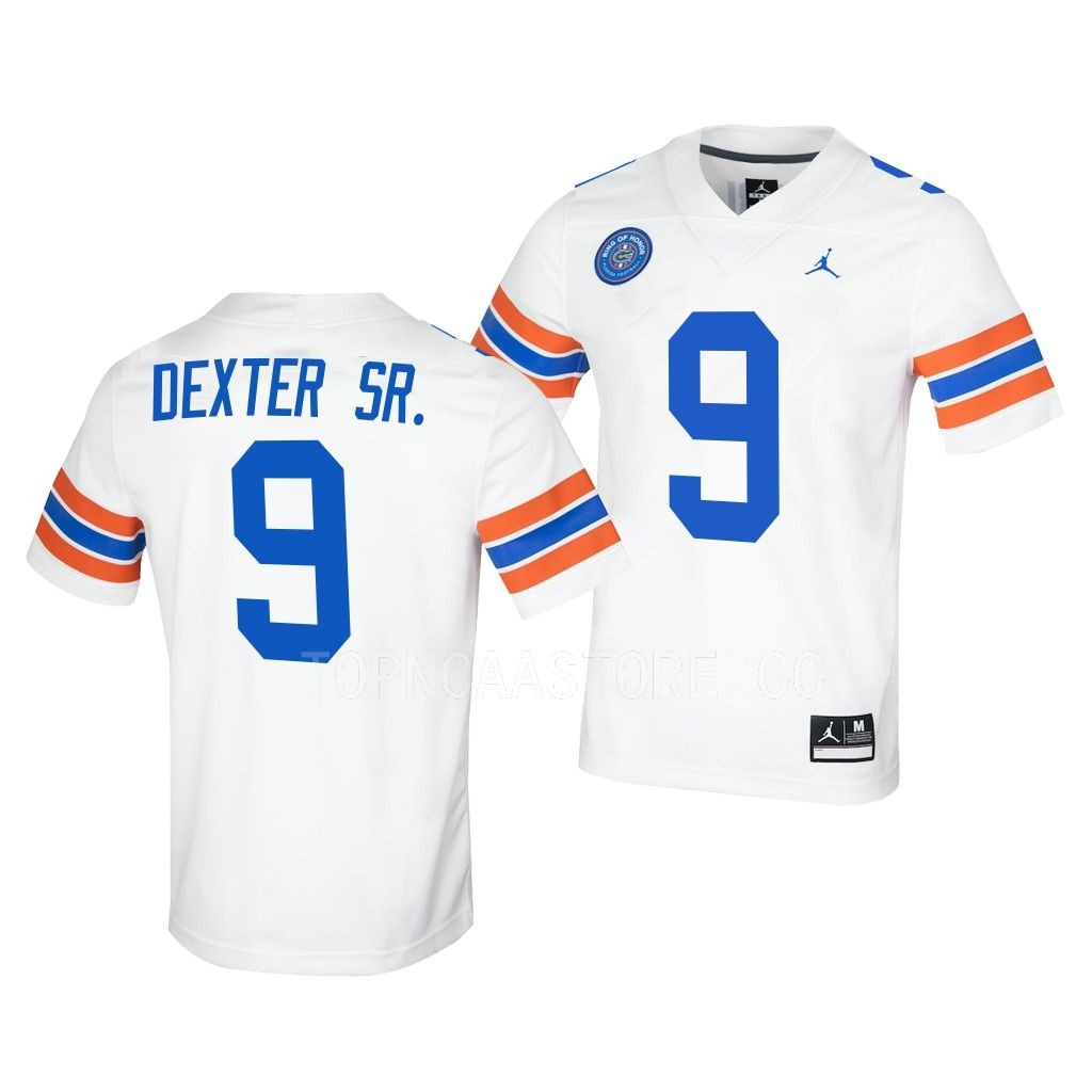 Gervon Dexter Sr. Florida Gators Ring Of Honor Untouchable Jersey Men's White #9 Uniform