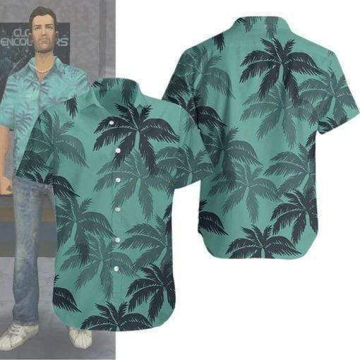 Get Here Tommy Vercetti Gta Coconut Hawaiian Shirts 3D V