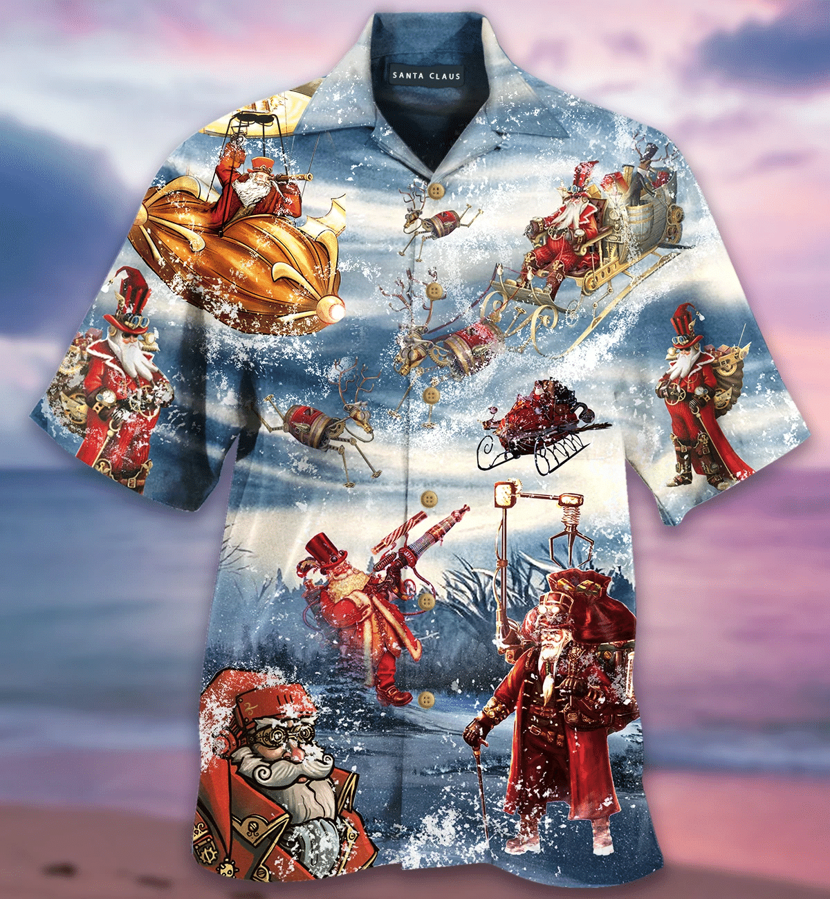 Get Now Merry Steampunk Christmas Hawaiian Shirt
