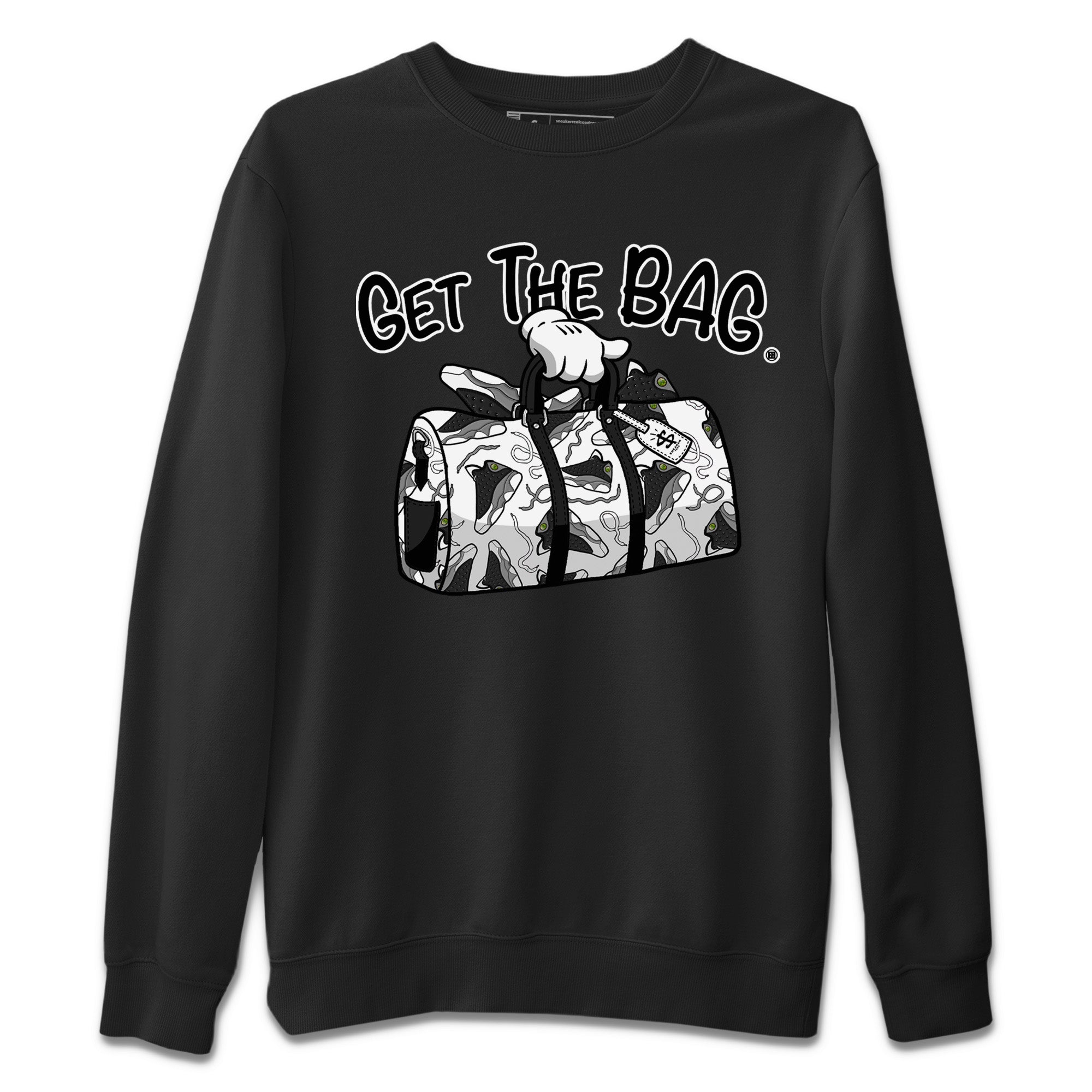 Get The Bag Unisex Sweater – Air Jordan 13 Black Flint, Sneakers Matching Sweater