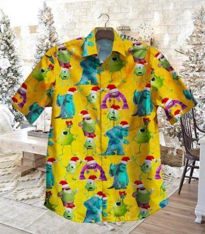 Gettyshirt Hot Monsters Inc Vintage Cotton Mens Hawaiian Shirt