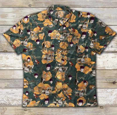 Gettyshirt The Beatles Ad1251 Vintage Cotton Mens Hawaiian Shirt