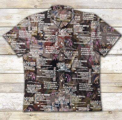 Gettyshirt The Beatles Ad1261 Vintage Cotton Mens Hawaiian Shirt