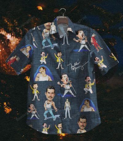 Gettyshirt The Queen Rhapsody Nv1092 Vintage Cotton Mens Hawaiian Shirt