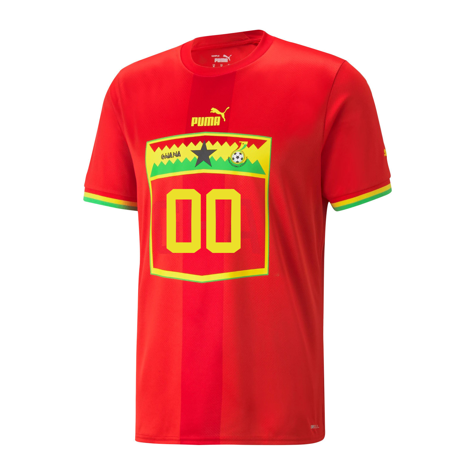Ghana National Team 2022-23 Custom 00 Qatar World Cup Away Men Soccer Jersey – Red