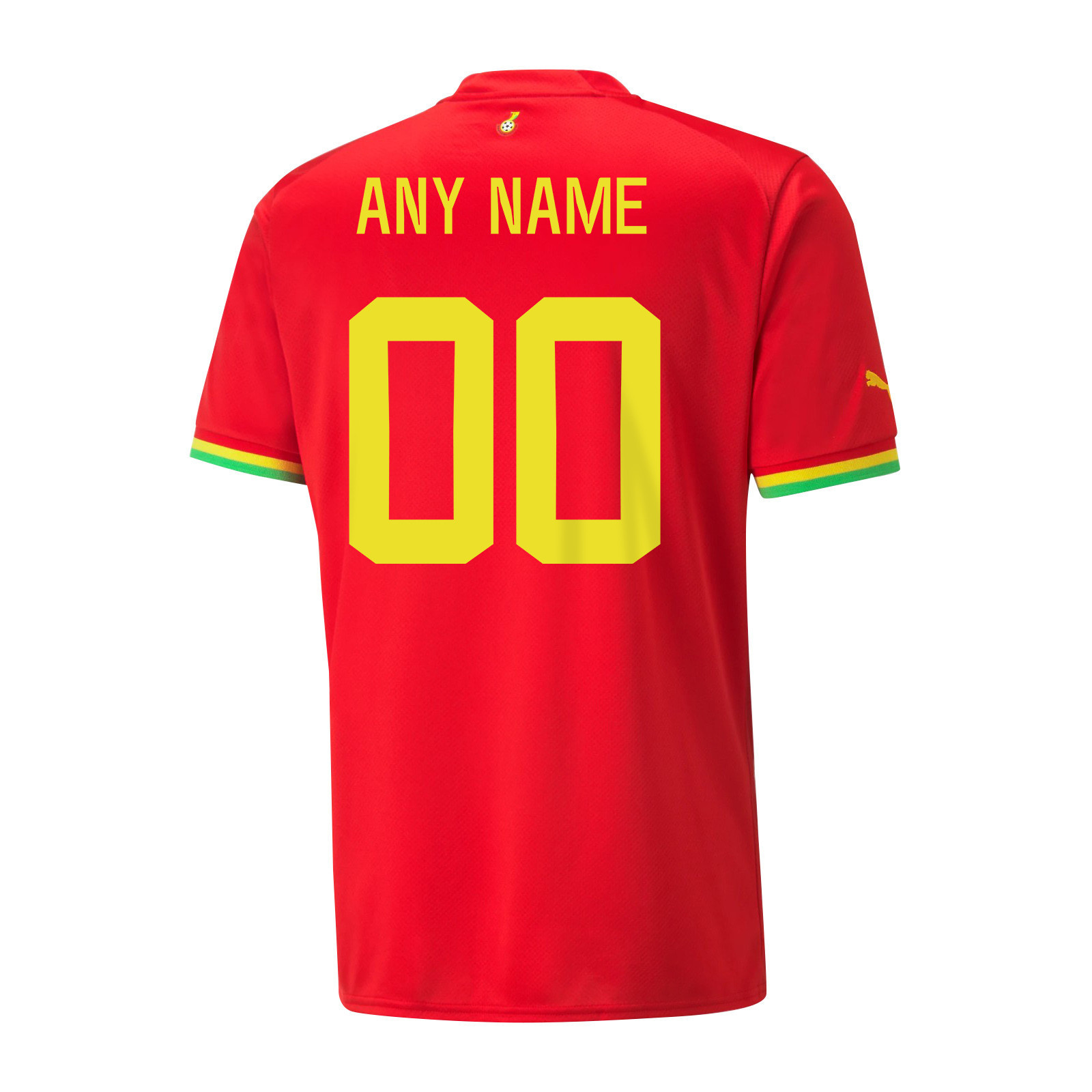 Ghana National Team 2022-23 Custom 00 Qatar World Cup Away Men Soccer Jersey – Red