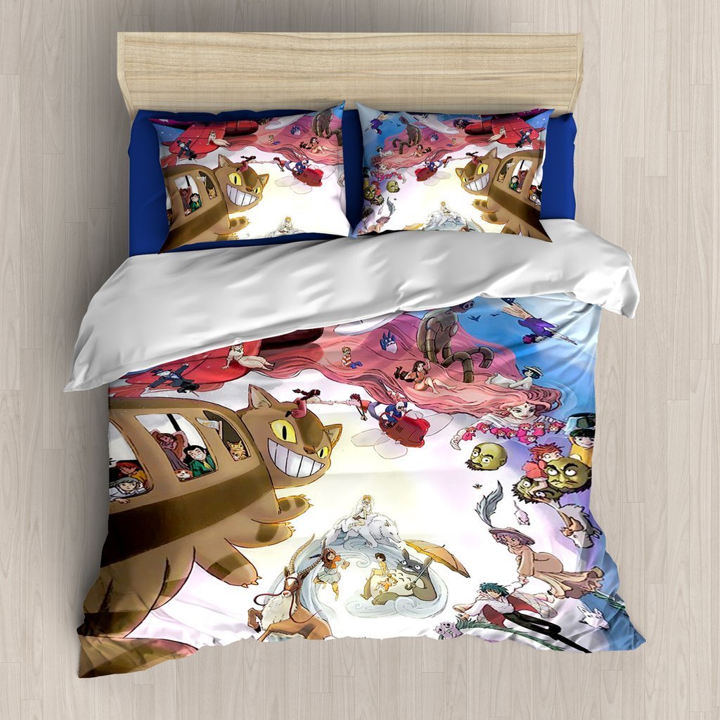 Ghibli 3D Customized Duvet Cover Bedding Set