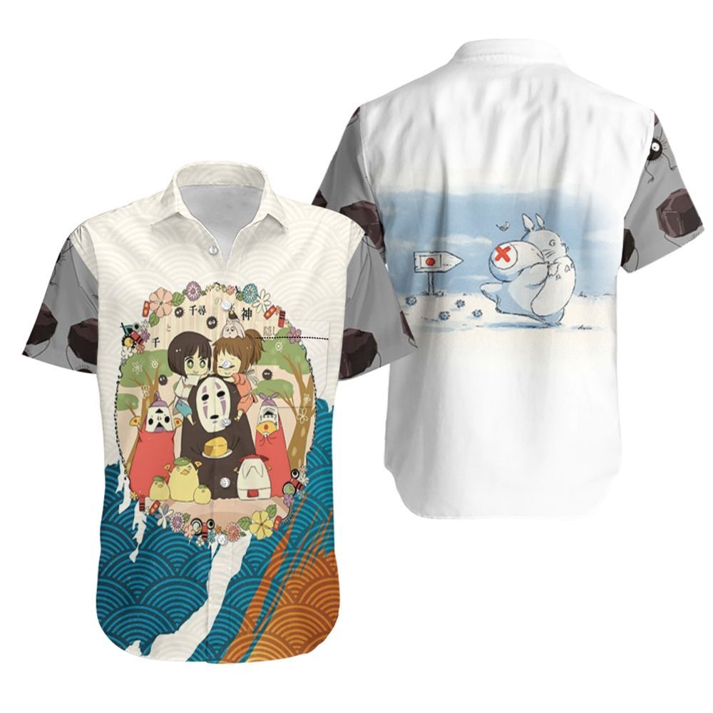 Ghibli Studio Spirited Away Cute Cartoon Animation For Fan Hawaiian Shirt