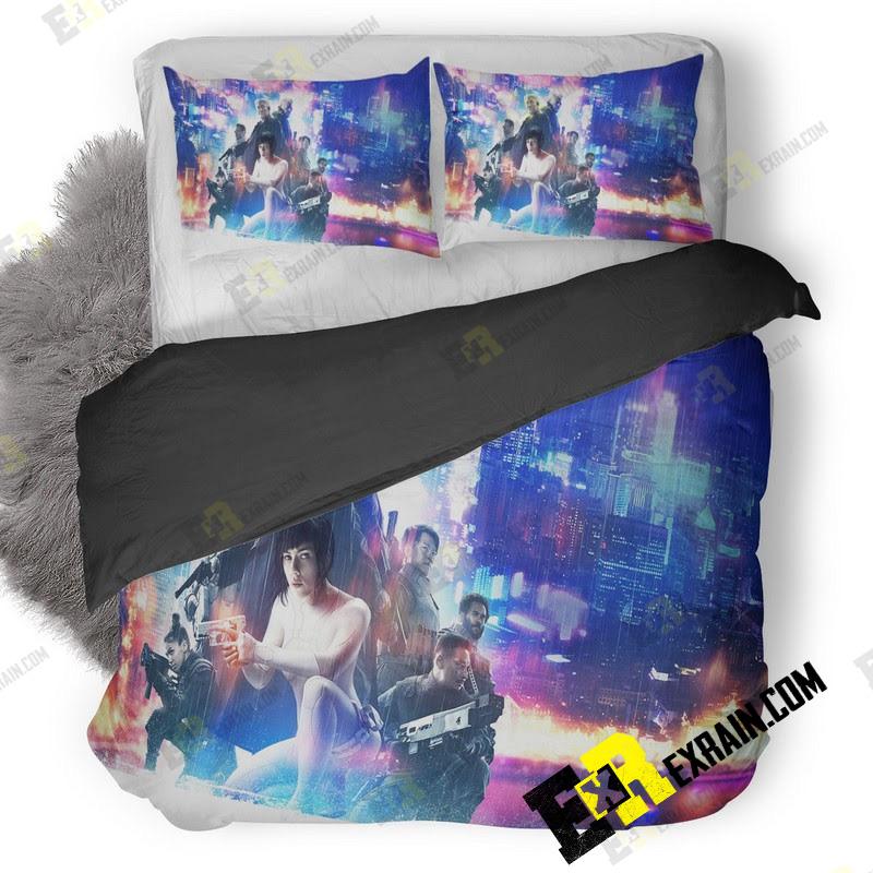 Ghost In The Shell 5K Poster Q2 3D Customized Duvet Cover Bedding Set
