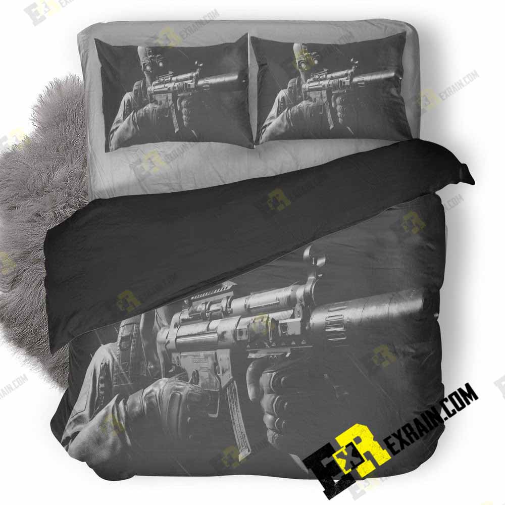 Ghost Recon Wildlands Monochrome C6 3D Customized Duvet Cover Bedding Set
