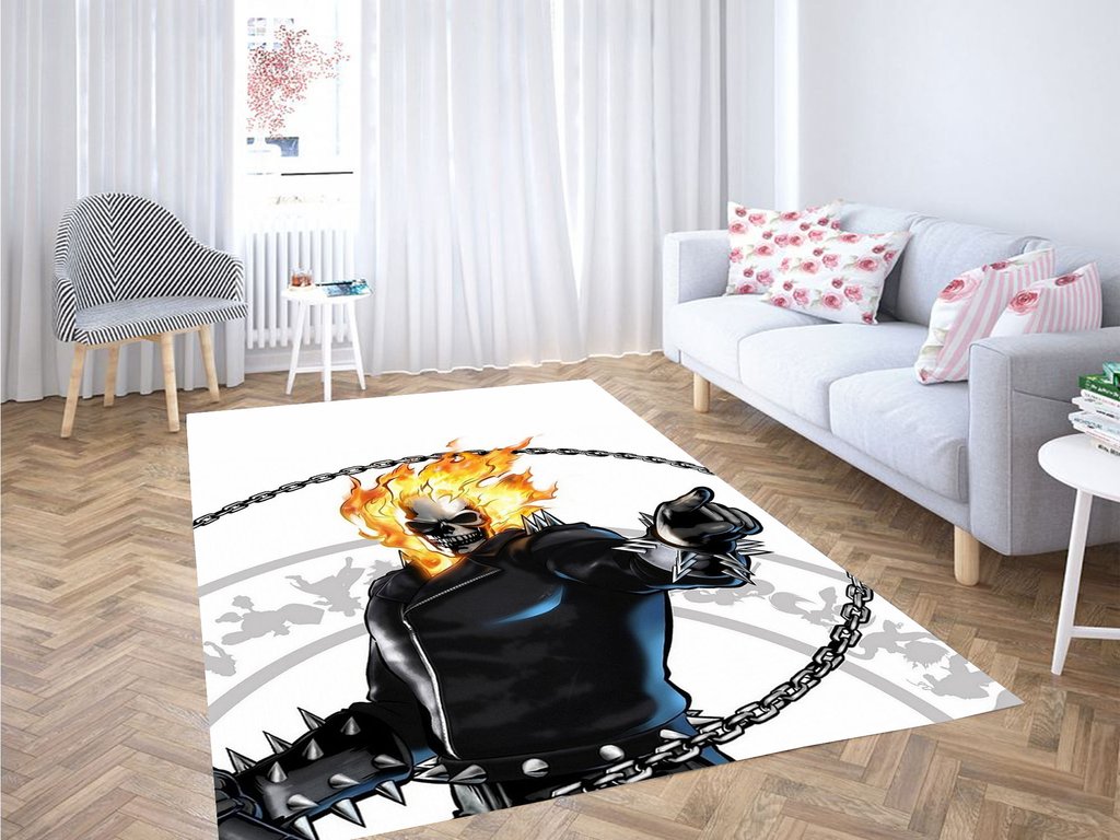 Ghost Rider Comic Living Room Modern Carpet Rectangle Rug