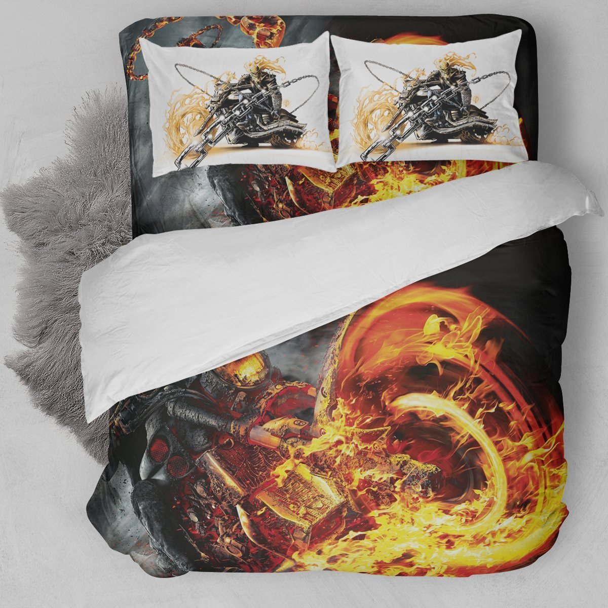 Ghost Rider Duvet Cover Bedding Set