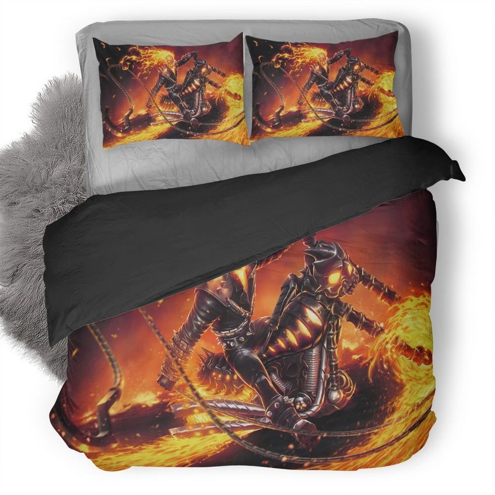 Ghost Rider Marvel Contest Of Champions 3D Customized Duvet Cover Bedding Set