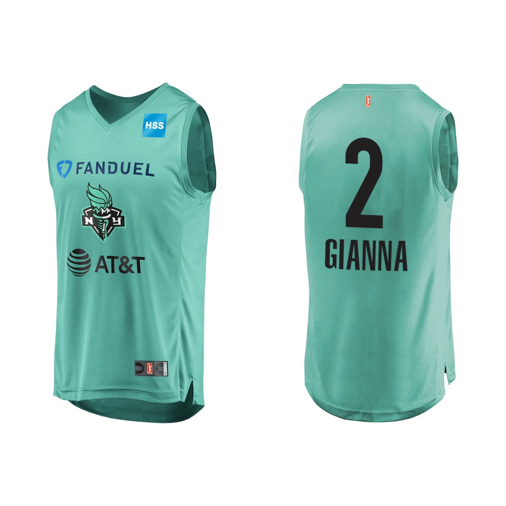 Gianna Bryant New York Liberty WNBA Advocacy Honors 2020 Mint Green Jersey