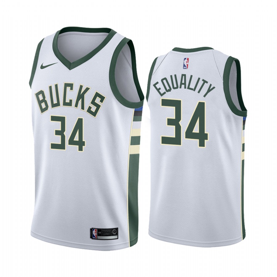 Giannis Antetokounmpo Equality Bucks Association Jersey
