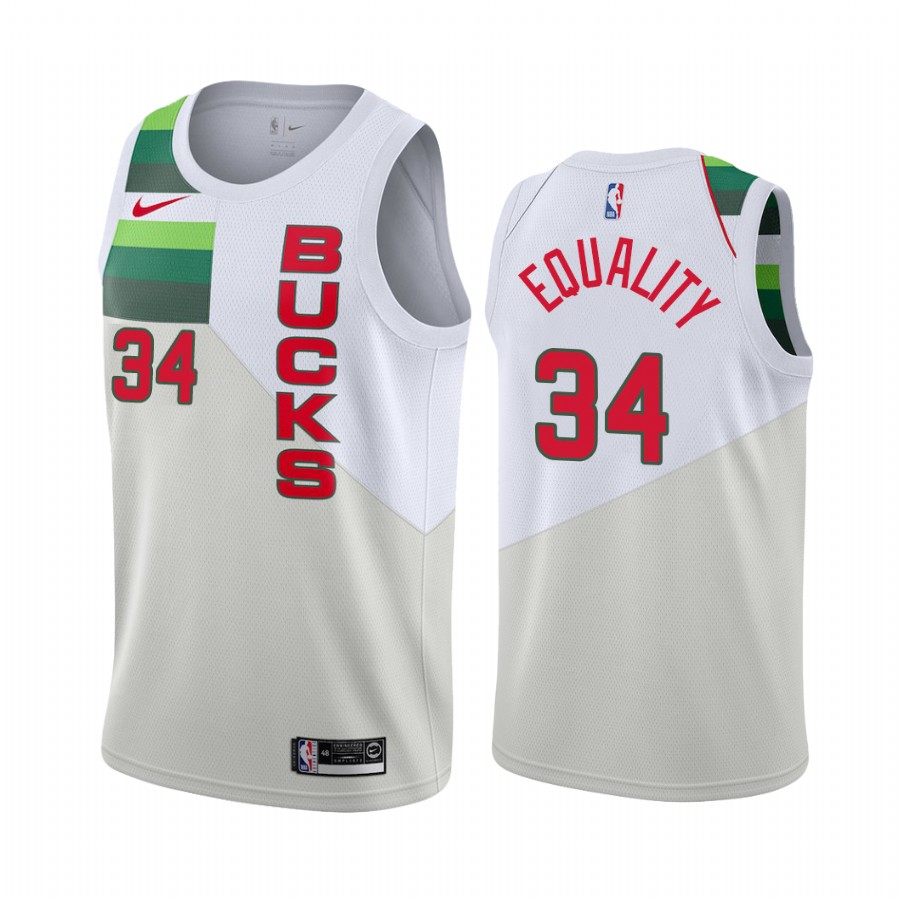 Giannis Antetokounmpo Equality Bucks Earned Jersey