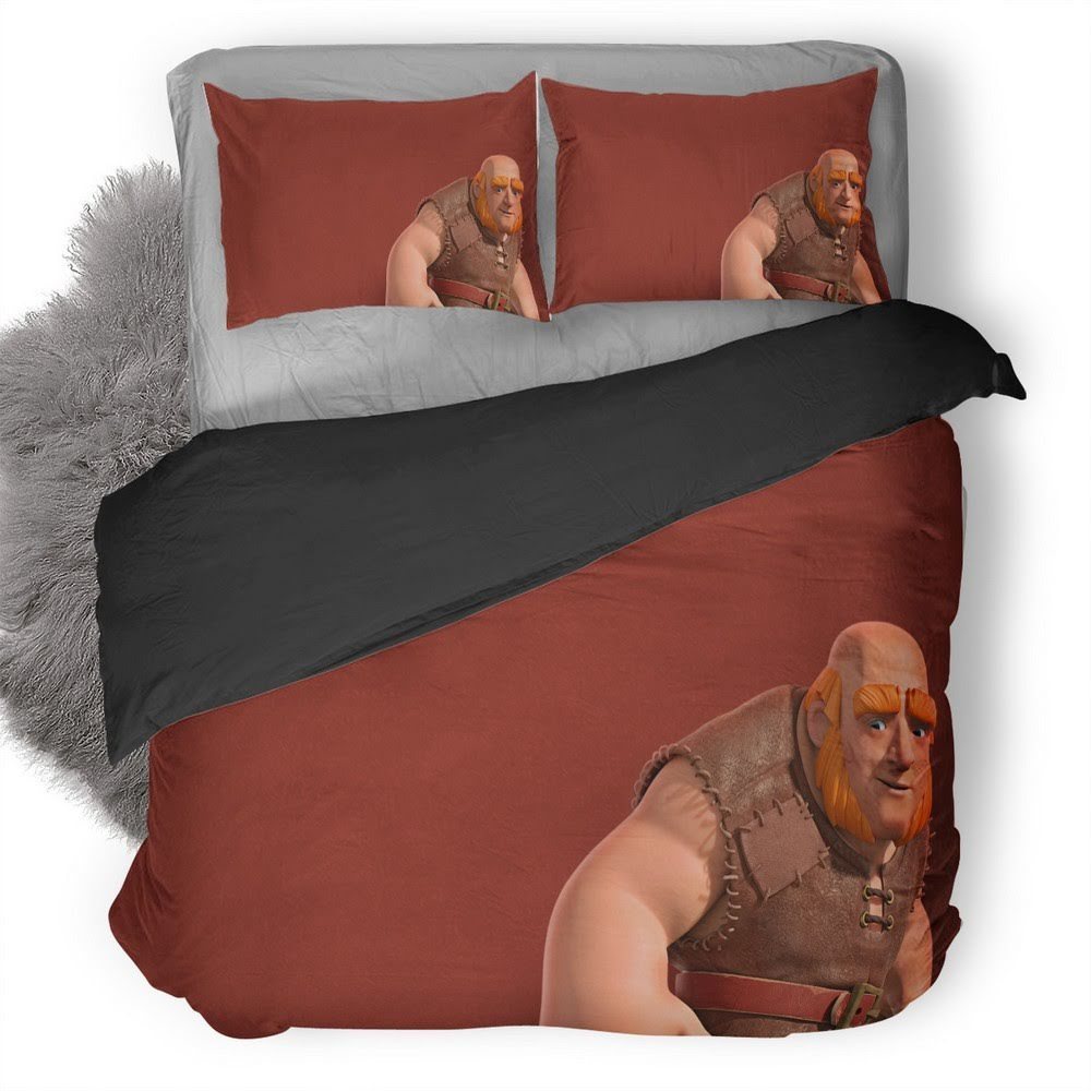 Giant Clash Of Clans 3D Customized Duvet Cover Bedding Set