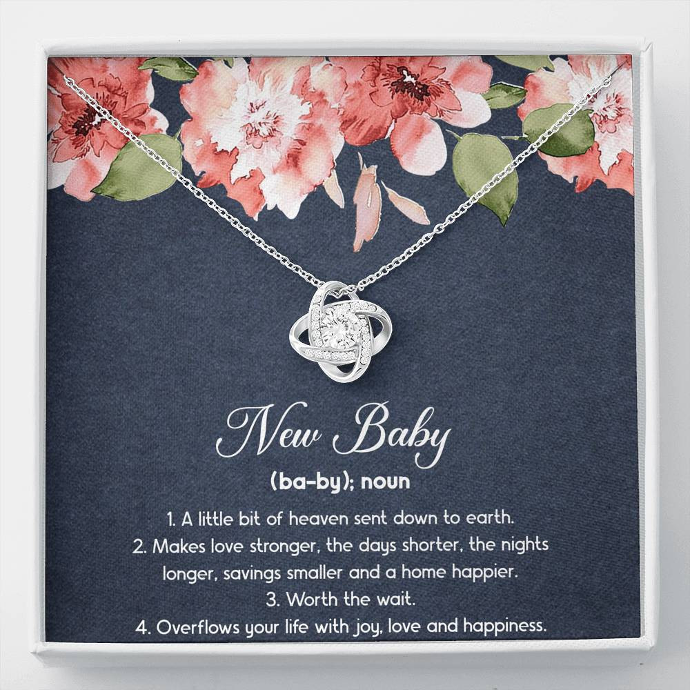 Gift for Expecting Mom, New Baby, Mom to Be Love Knot Necklace For Women, Pregnancy Gift For New Mother