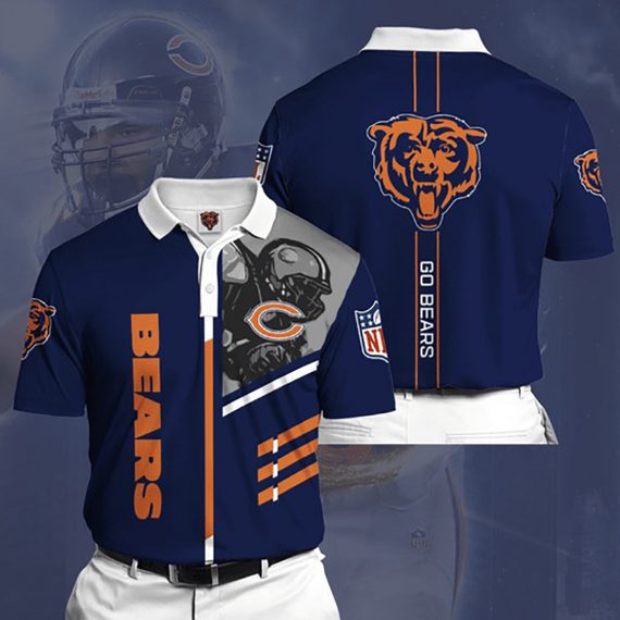 Gift For Him Gift For Husband Chicago Bears Polo Shirt