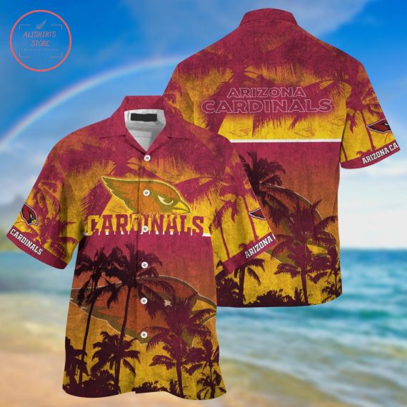 Gift For Husband Gift For Dad Arizona Cardinals Palm Hawaiian Shirt
