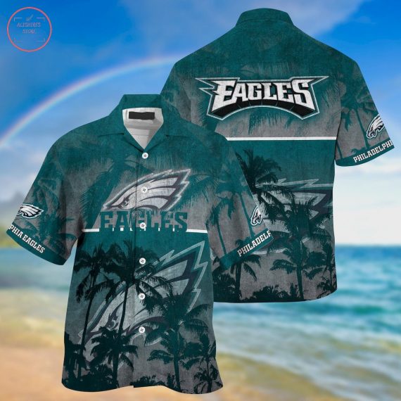 Gift For Husband Gift For Dad Philadelphia Eagles Palm Hawaiian Shirt