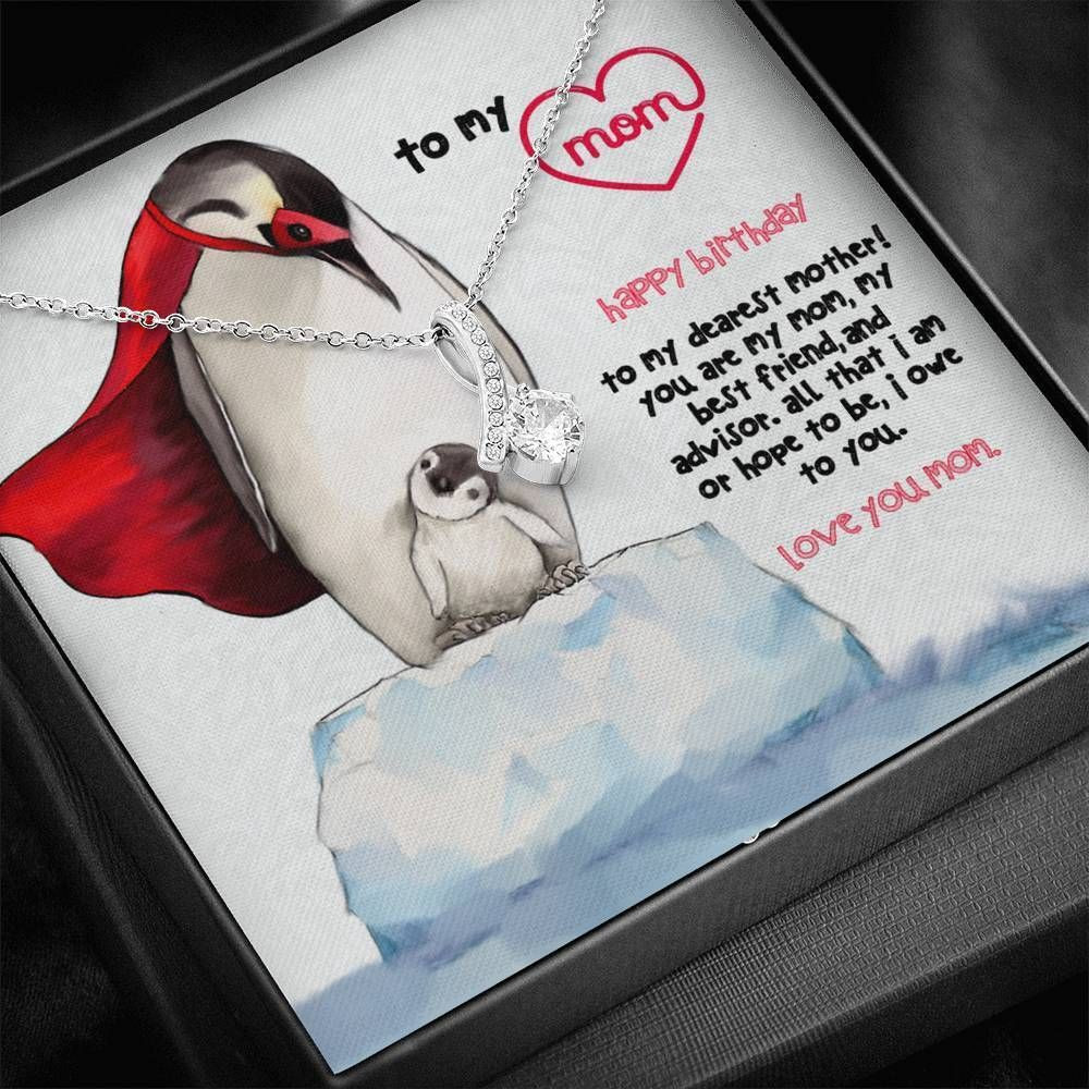 Gift For Mom Alluring Beauty Necklace Happy Birthday To My Dearest Mother