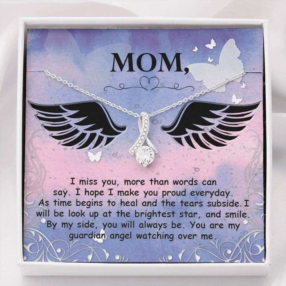 Gift For Mom Alluring Beauty Necklace Miss You More Than Words Can Say