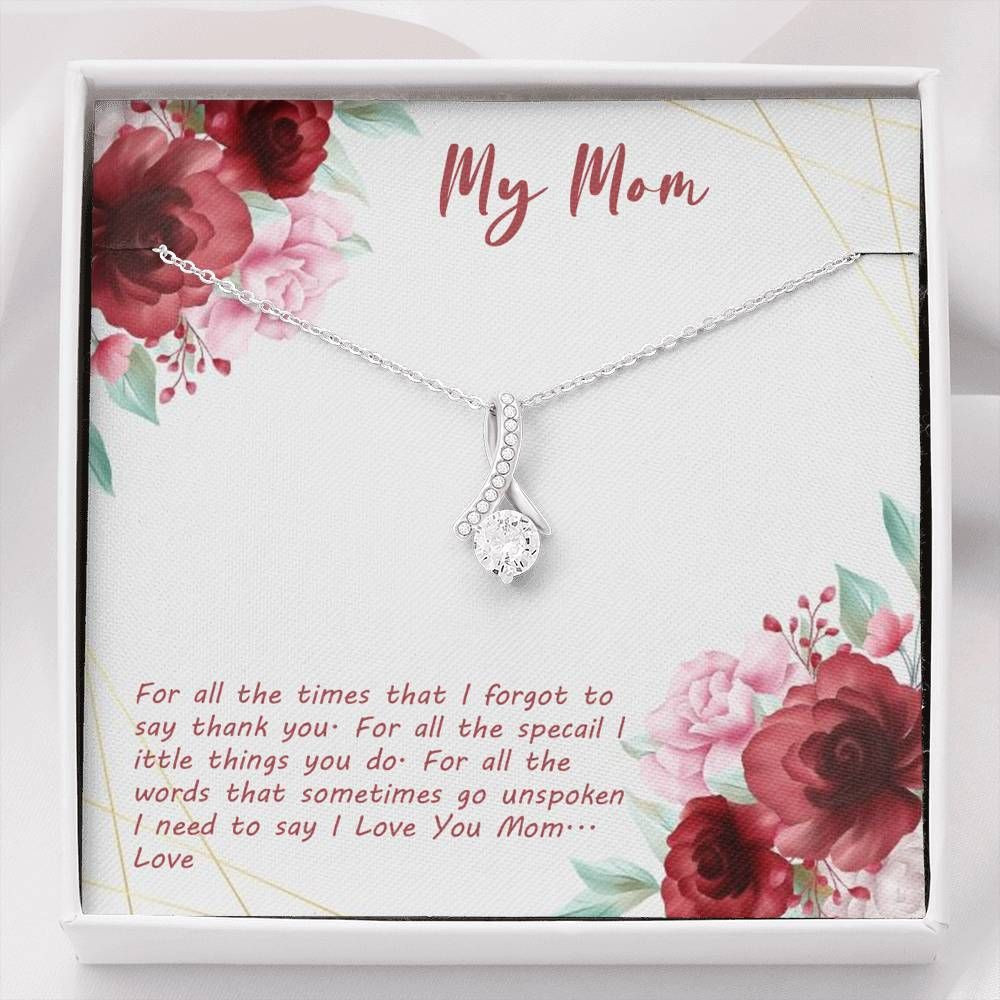 Gift For Mom Alluring Beauty Necklace Thank For All Special Things You Do