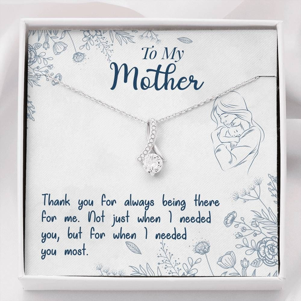 Gift For Mom Alluring Beauty Necklace Thank You For Always Being There