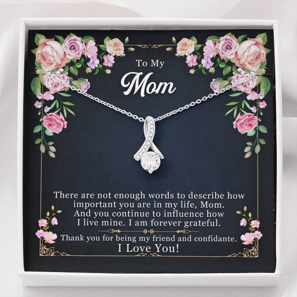 Gift For Mom Alluring Beauty Necklace Thank You For Being My Friend