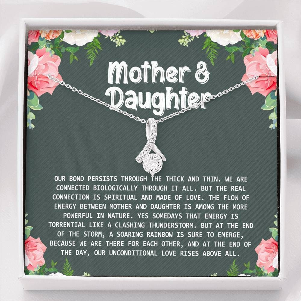 Gift For Mom And Daughter Alluring Beauty Necklace Love Bond