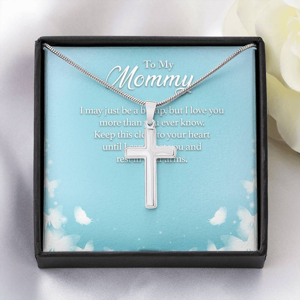 Gift For Mom Artisan Crafted Cross Necklace Love You More Than You Know