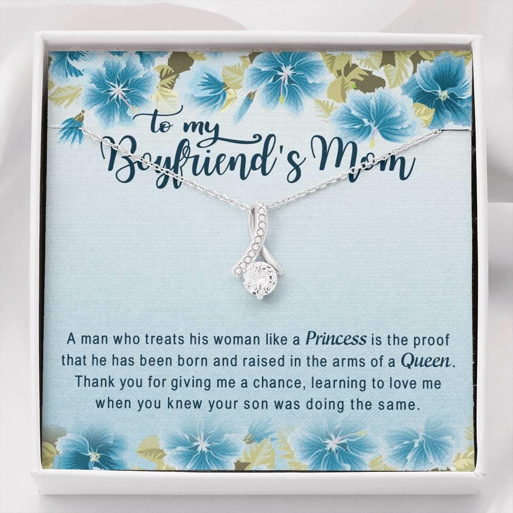 Gift For Mom Boyfriend’s Mom Alluring Beauty Necklace You Knew Your Son Was Doing The Same