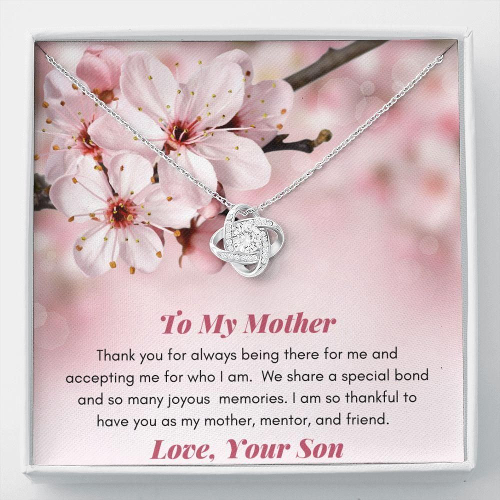 Gift For Mom I Am So Thankful To Have You As My Mentor Love Knot Necklace