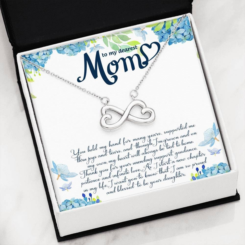 Gift For Mom Infinity Heart Necklace I’m So Proud To Be Your Daughter