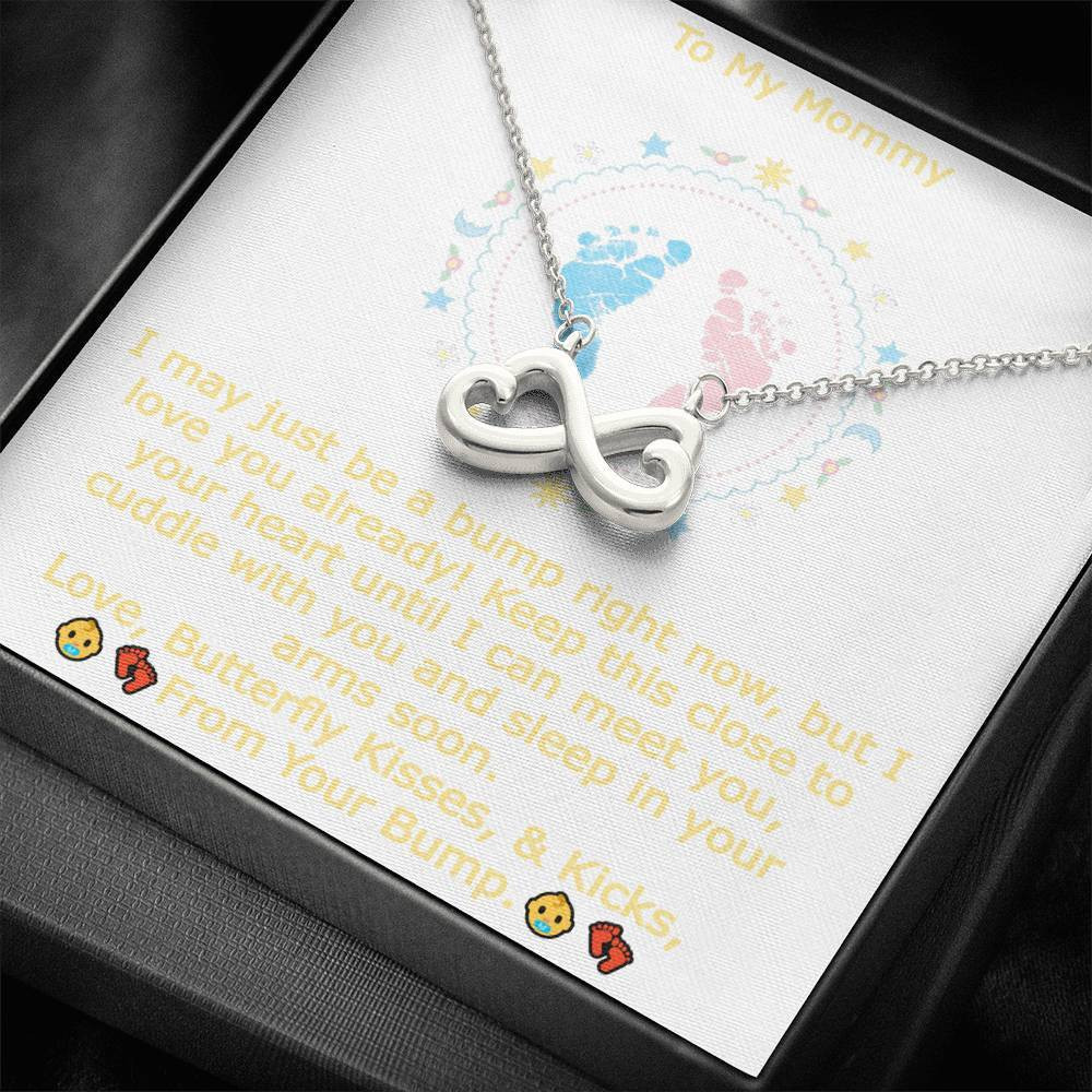 Gift For Mom Infinity Heart Necklace Keep This Close To Your Heart