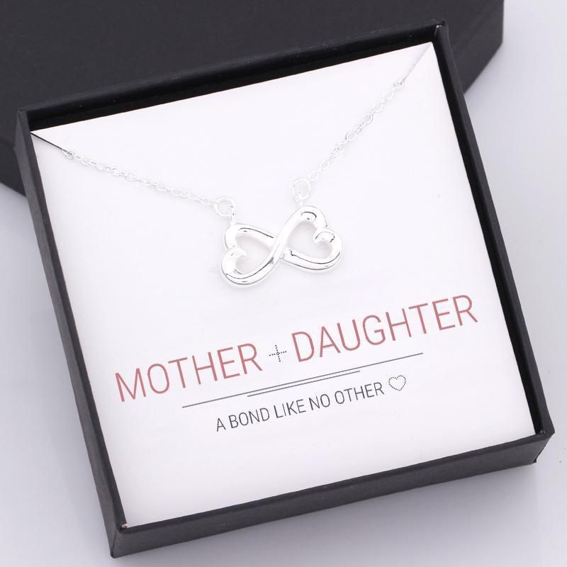Gift For Mom Infinity Heart Necklace Mother And Daughter A Bond Like No Other Meaningful