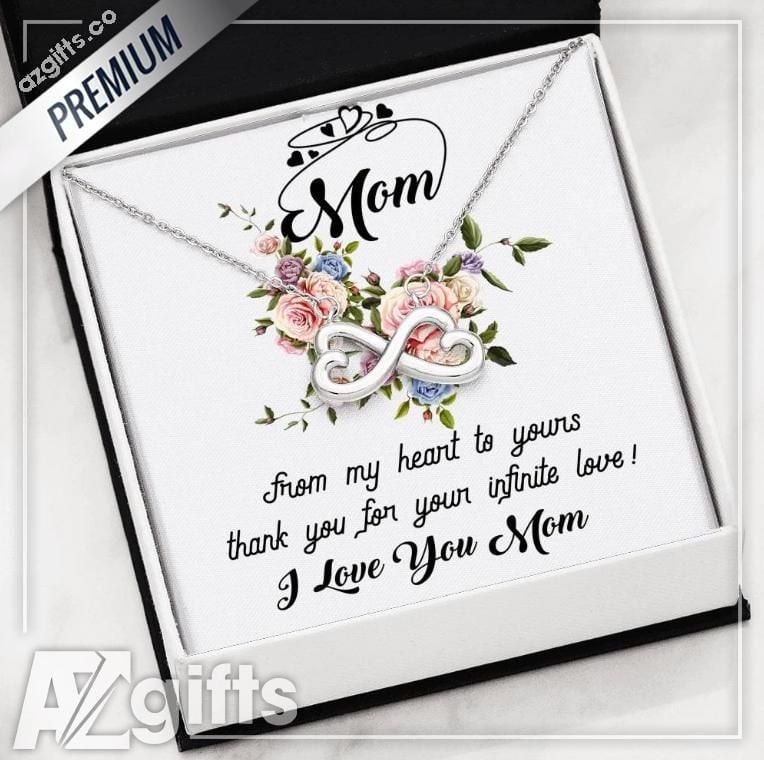 Gift For Mom Infinity Heart Necklace Thank You For Your Infinite Love