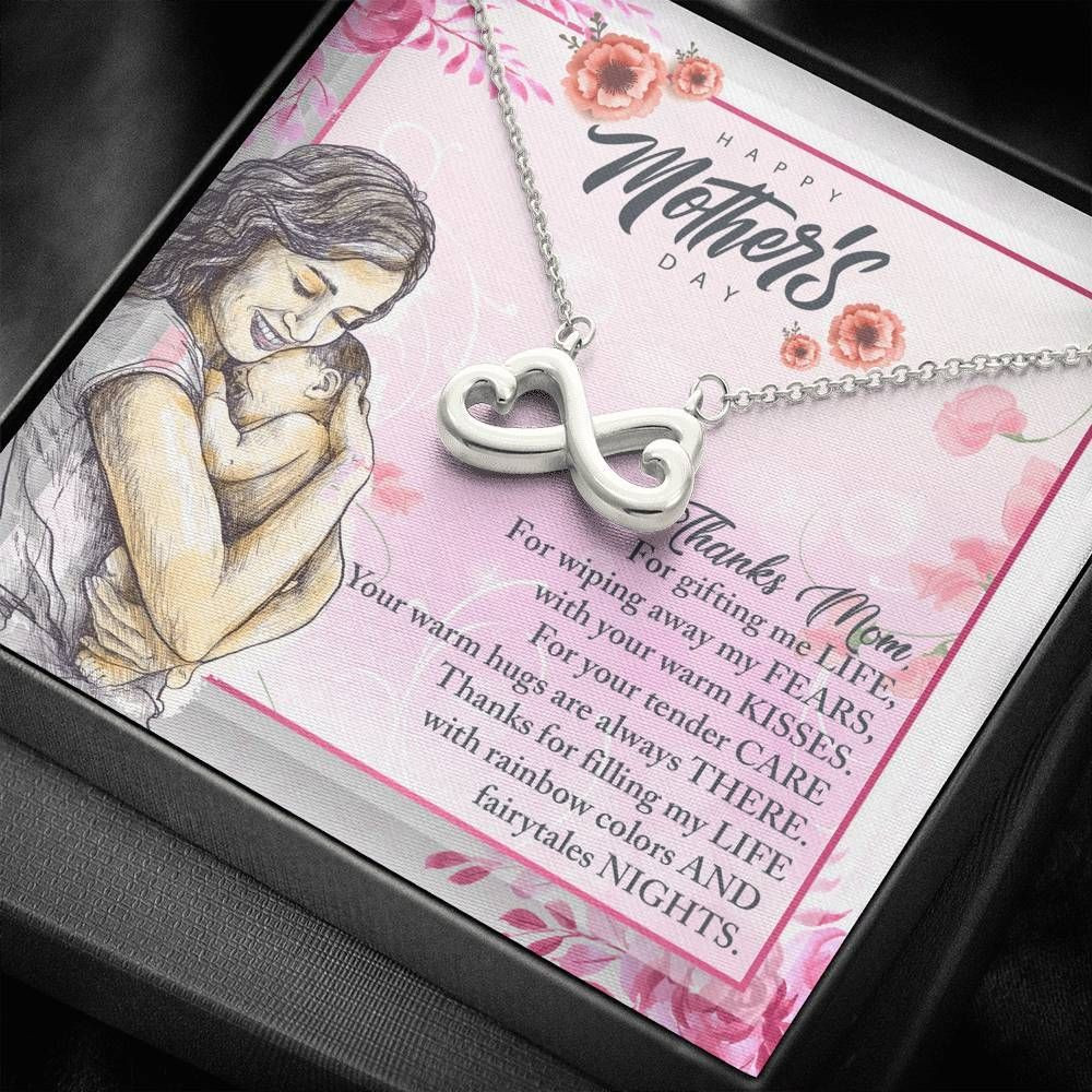 Gift For Mom Infinity Heart Necklace Thanks For Filling My Life