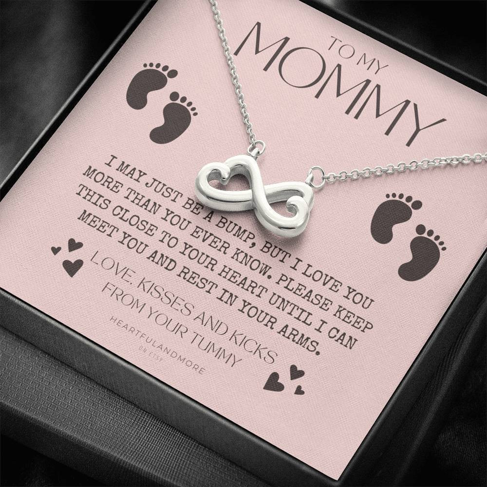 Gift For Mom Infinity Heart Necklace Until I Can Meet You