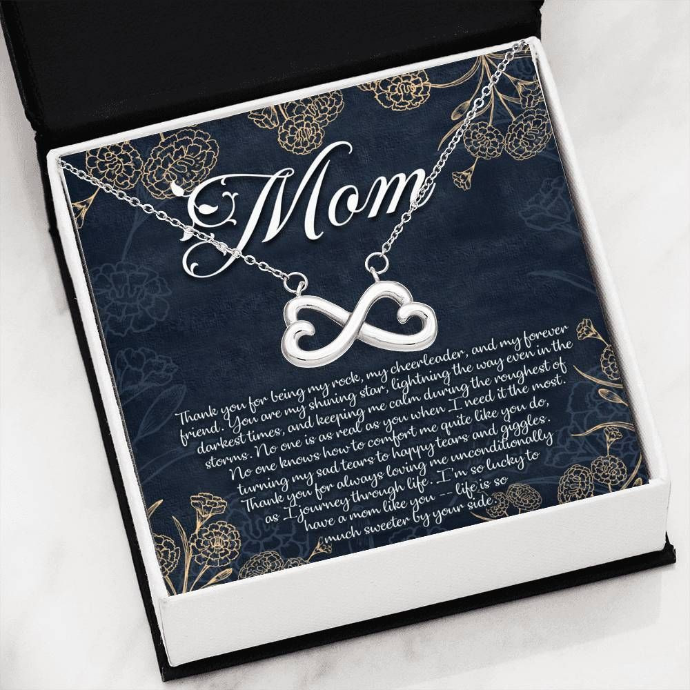 Gift For Mom Infinity Heart Necklace You Are My Shining Star