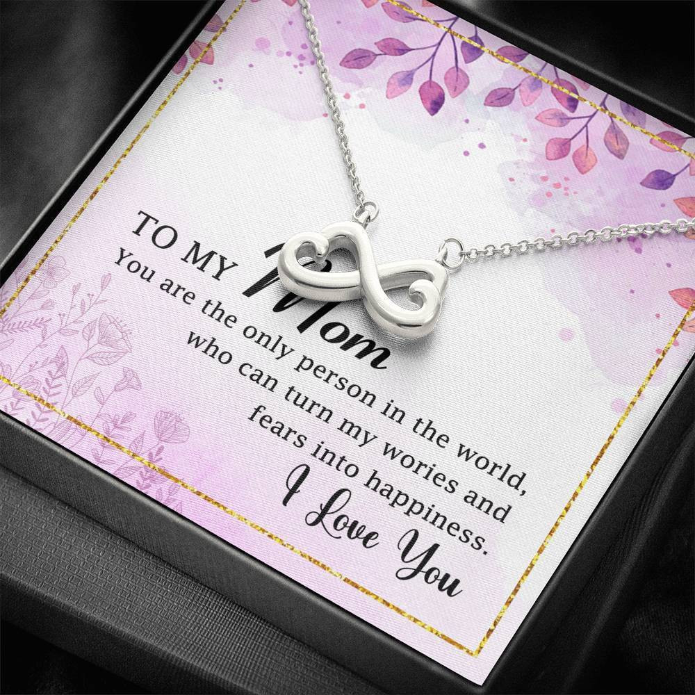 Gift For Mom Infinity Heart Necklace You Are The Only Person In The World
