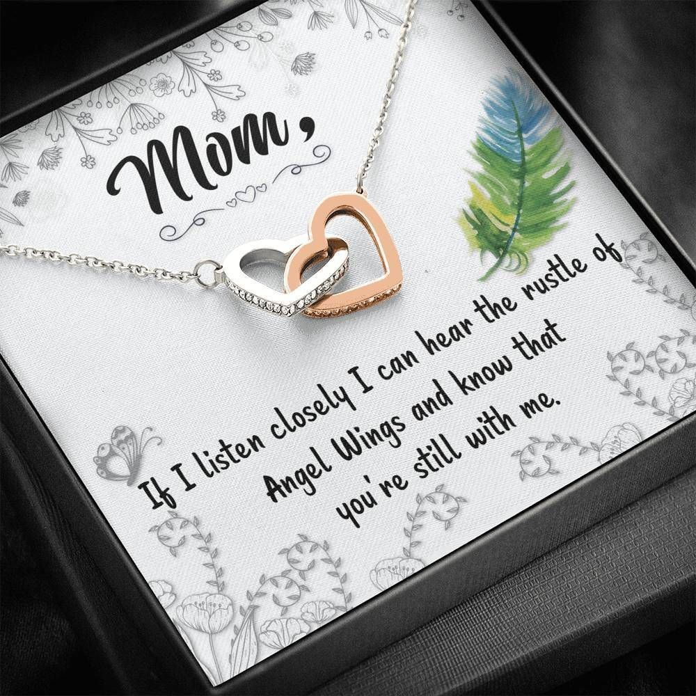 Gift For Mom Interlocking Hearts Necklace You’re Still With Me