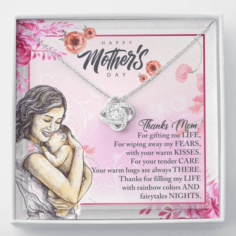 Gift For Mom Love Knot Necklace Thanks For Filling Life