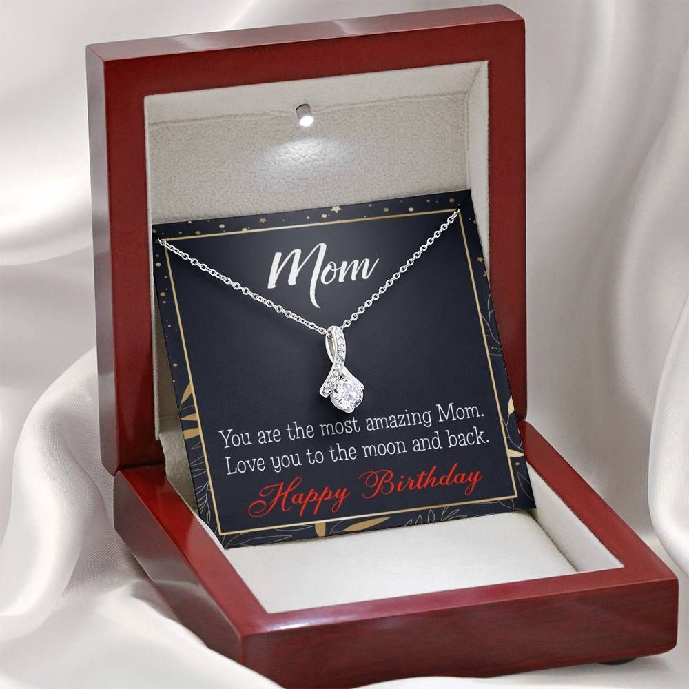 Gift For Mom Love You To The Moon And Back Alluring Beauty Necklace