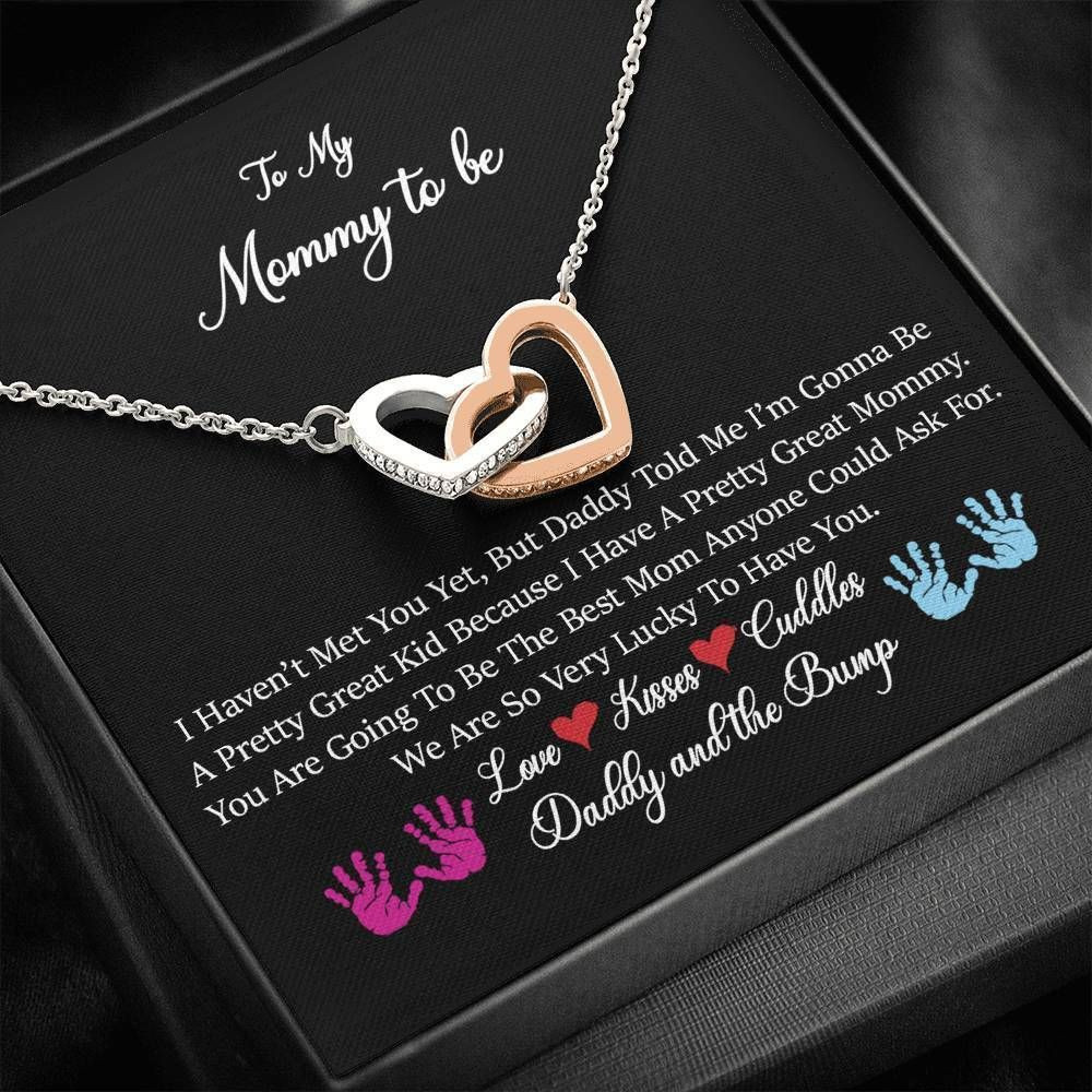 Gift For Mom To Be Interlocking Hearts Necklace So Very Lucky To Have You