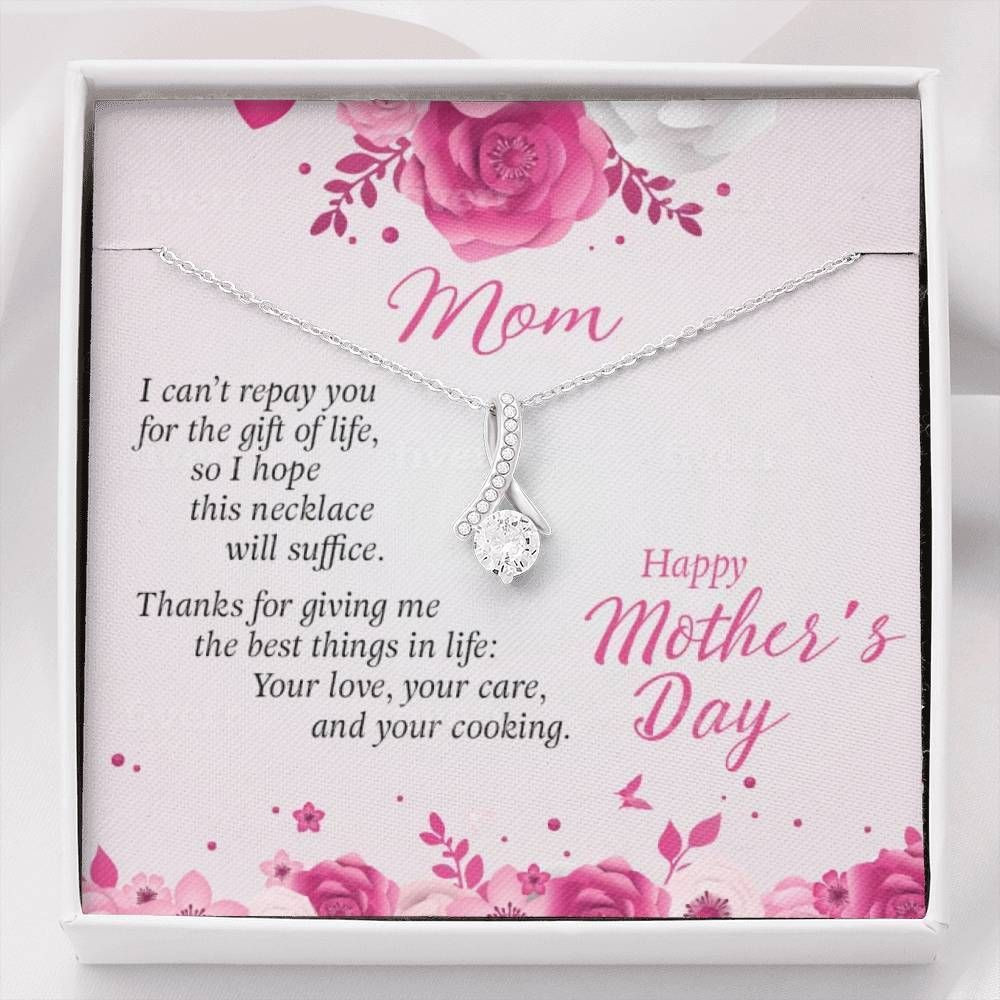 Gift For Mother Alluring Beauty Necklace Thank For Giving Me The Best Thing In Life