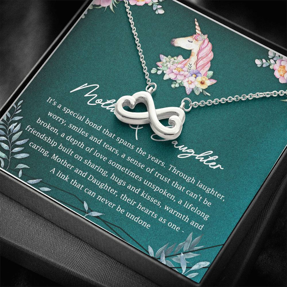 Gift For Mother And Daughter Infinity Heart Necklace It Is A Special Bond That Spans The Years
