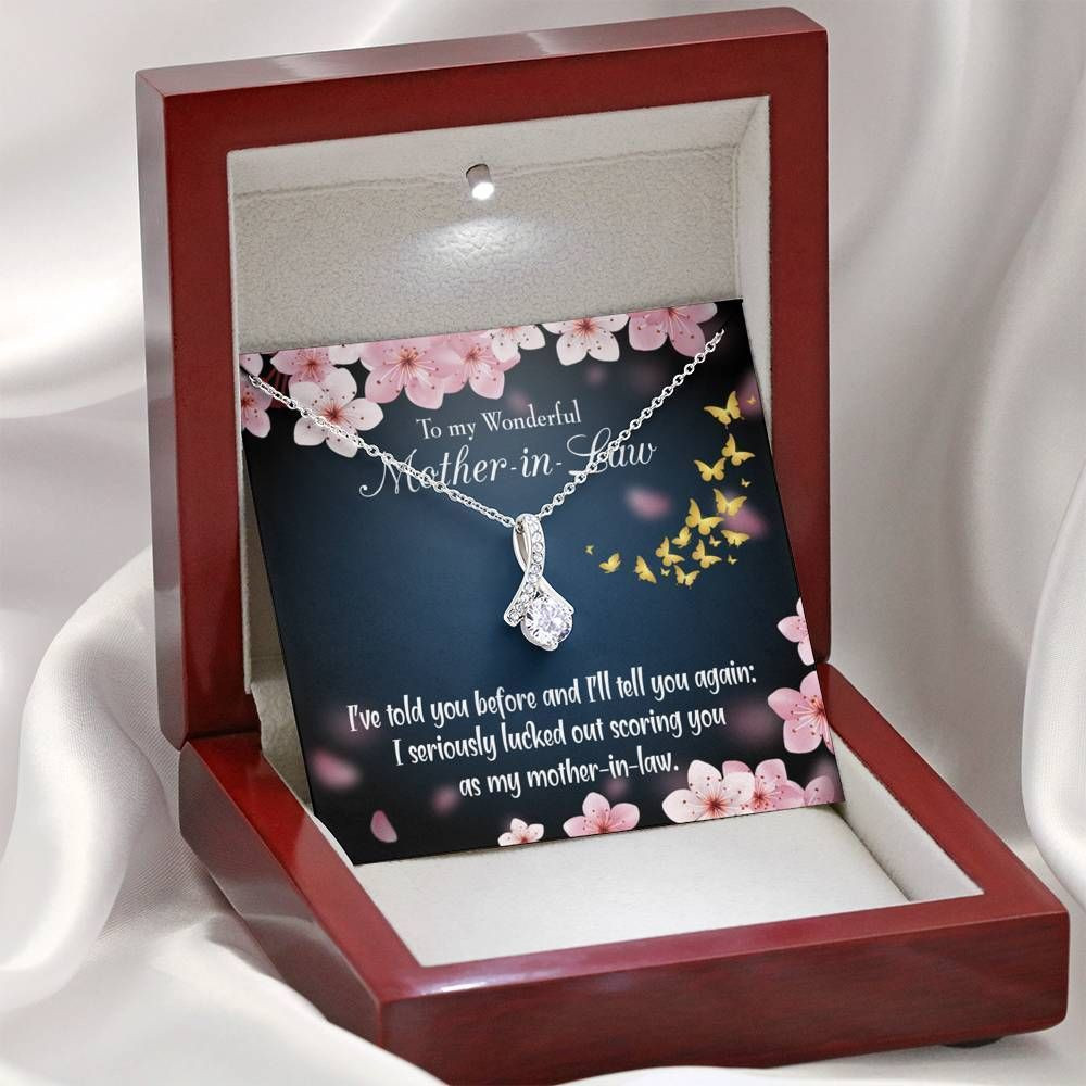 Gift For Mother In Law I Will Tell You Again Alluring Beauty Necklace