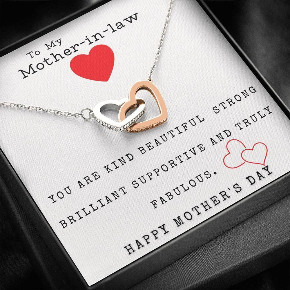 Gift For Mother In Law You Are Kind Interlocking Hearts Necklace Happy Mother’s Day